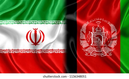 Flag Iran Afghanistan Silk 260nw 1136348051
