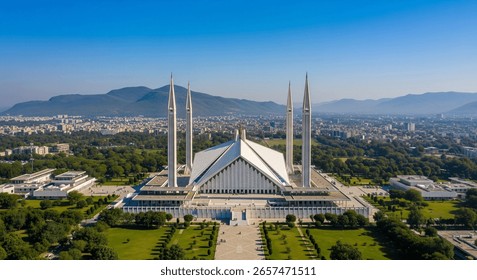 Aerial View Faisal Mosque Islamabad 260nw 2657471511
