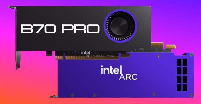 Intel Arc Pro B70 with BMG-G31 GPU is set to launch, delivering powerful graphics performance and features for professional creators.